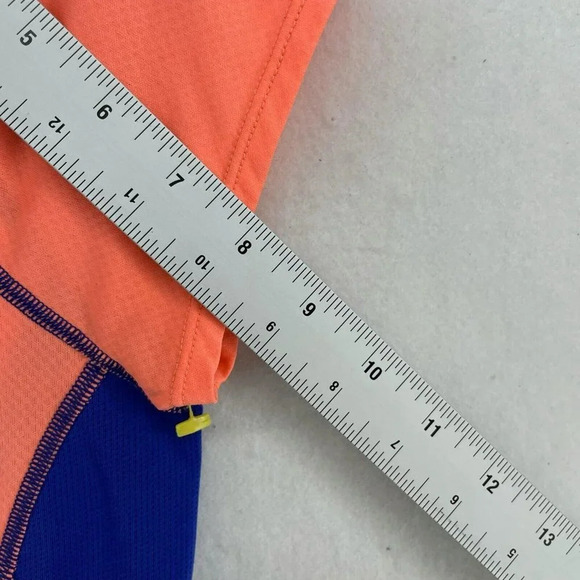 North Face T-Shirt Women Sz S Orange Blue Flight Series Flash Dry Running Fitted - Picture 5 of 12